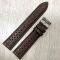 Шкіряний перфорірованний ремінець для годинника 22мм