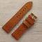 Ремінець для годинника 24 мм шкіра гарчичний