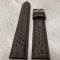Шкіряний перфорірованний ремінець для годинника 22мм