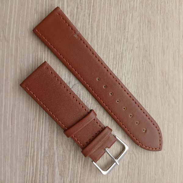 Ремінець для годинника 24 мм коричневий