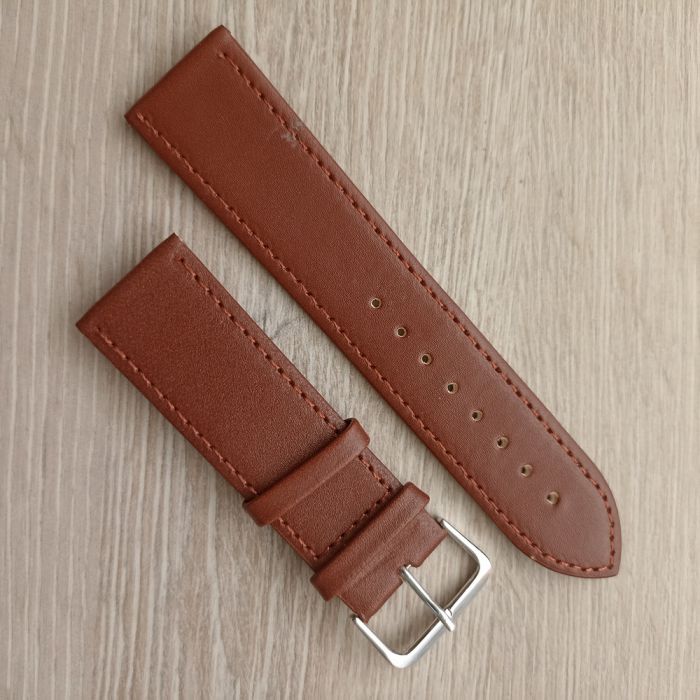 Ремінець для годинника 24 мм коричневий