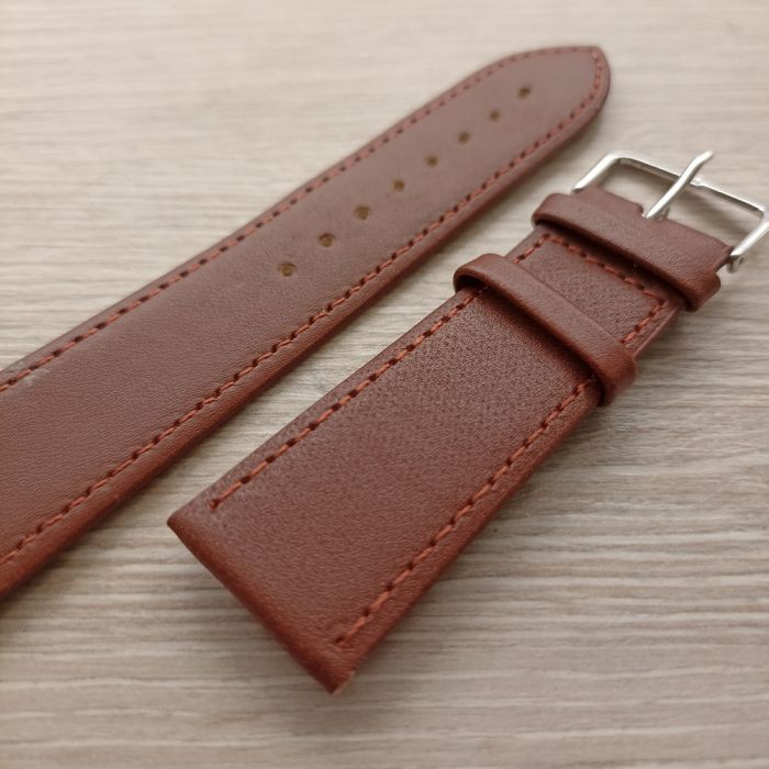Ремінець для годинника 24 мм коричневий