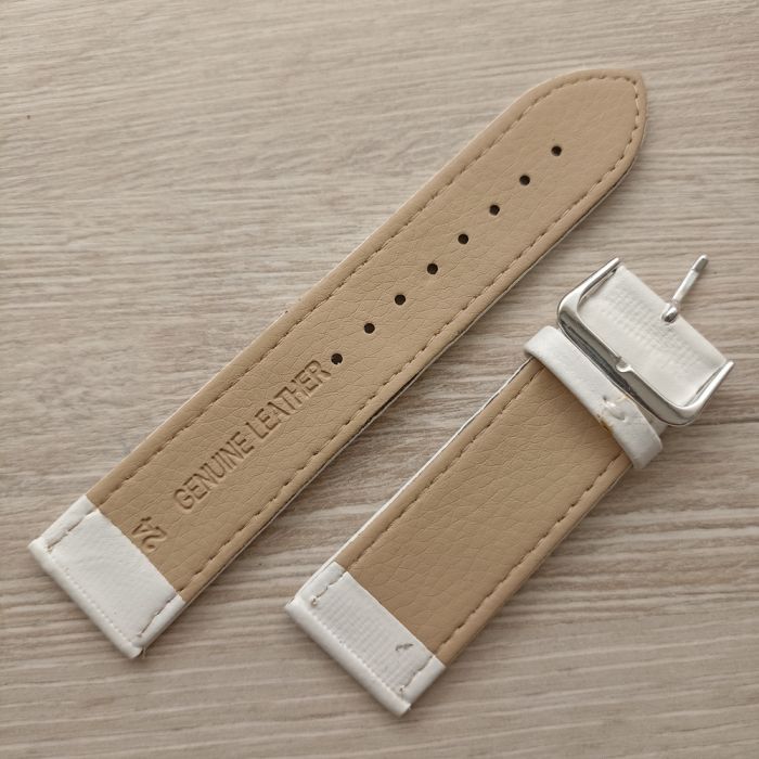 Ремінець для годинника 24 мм білий є опт