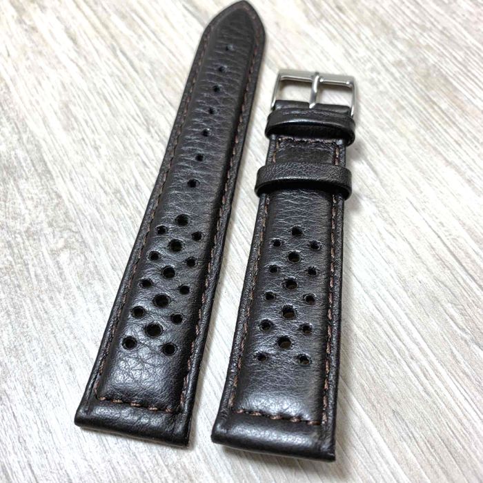 Шкіряний М'ЯКИЙ  ремінець для годинника 20мм