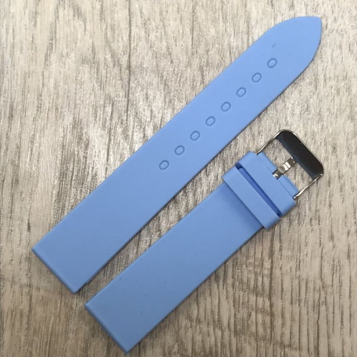 Силіконовий ремінець блакитний 20мм