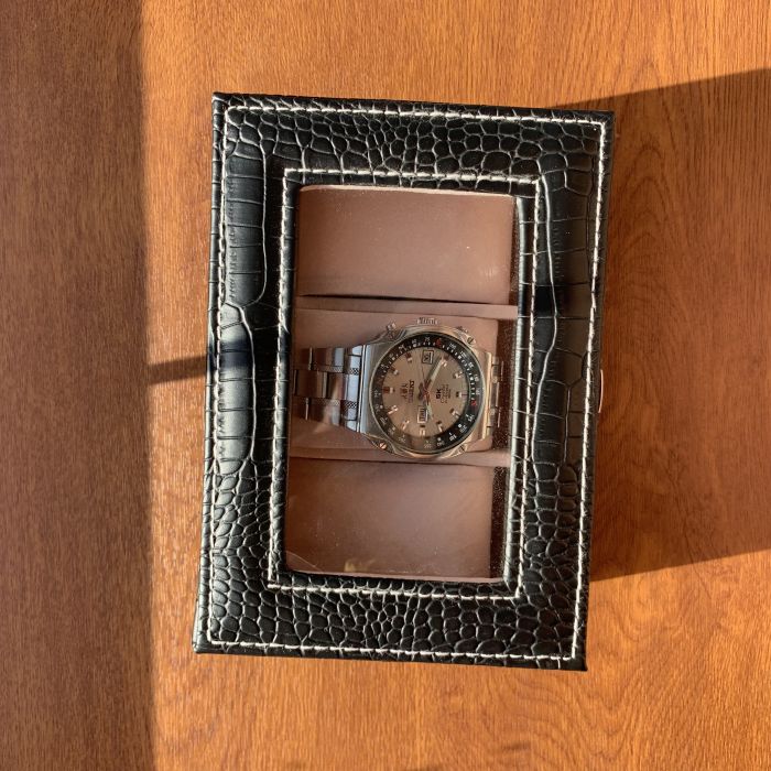 Шкатулка для годинника чорна на 3 пари,  3 шт