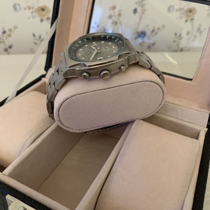 Шкатулка для годинника чорна на 3 пари,  3 шт