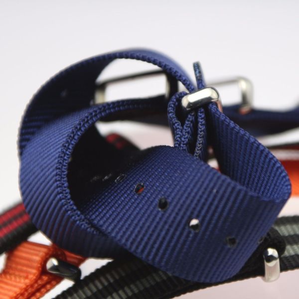 Ремінець нато синій сплошной, 20мм