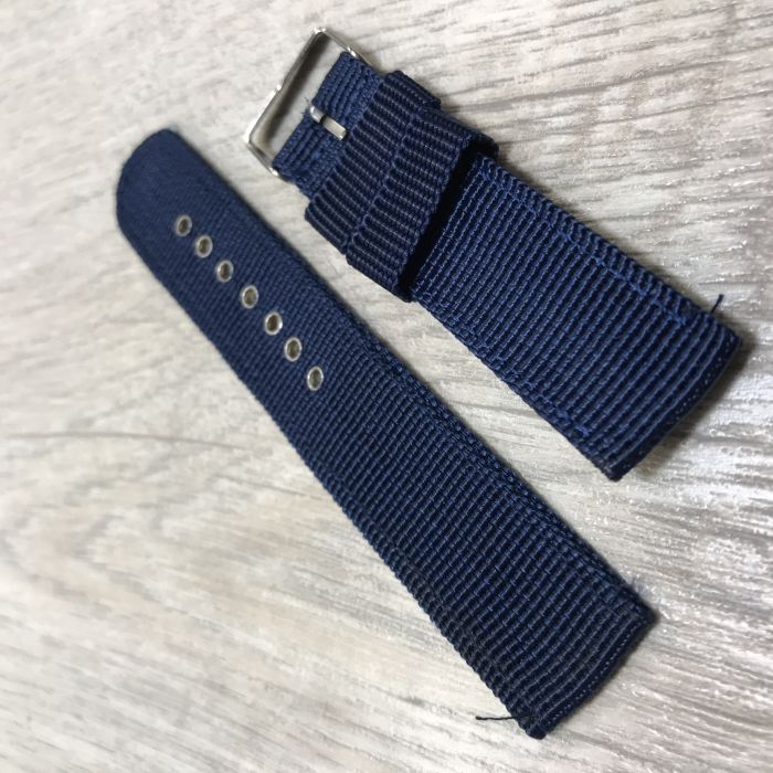 Ремінець тканина синій 20мм