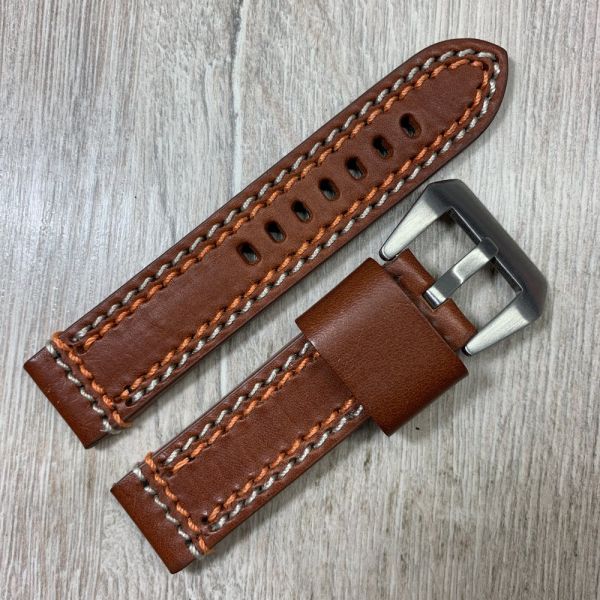 Шкіряний ремешок для годинника 22мм