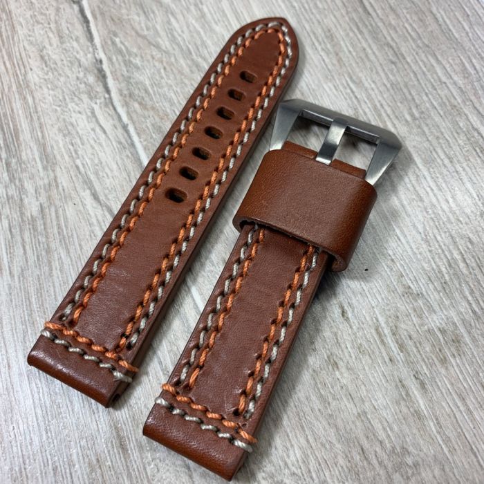 Шкіряний ремешок для годинника 22мм