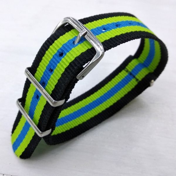 Ремінець для годинника нато 20мм полосатий