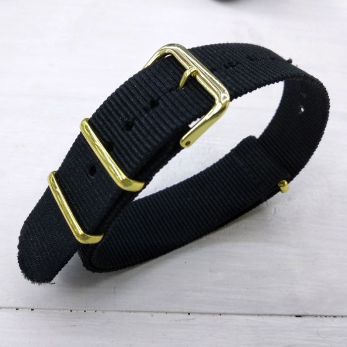 Ремінець нато, 20мм, ЧОРНИЙ